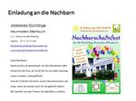 Rückblick auf das Nachbarschaftsfest 2016 - Arbeitskreis Flü